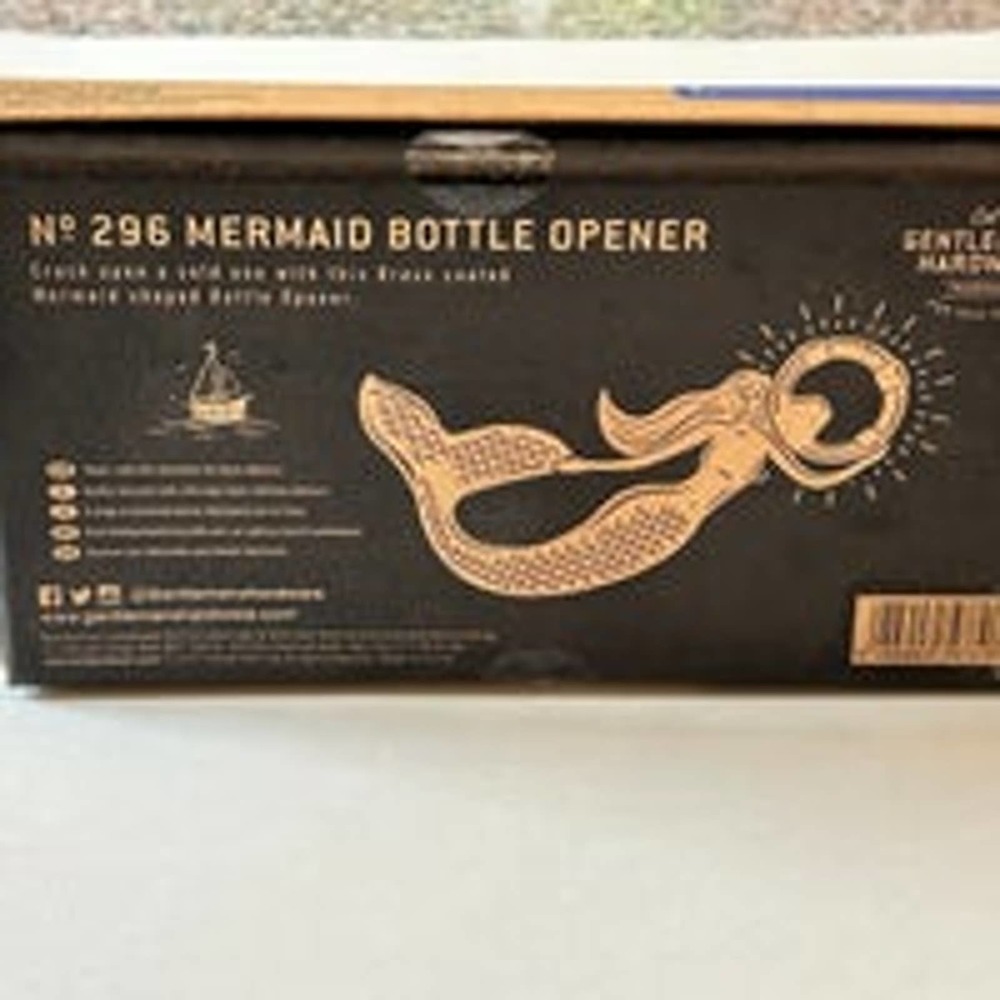 Lady Luck Mermaid Bottle‎ Opener Brass-Coated by Gentlemen's Hardware No. 296 - Picture 5 of 9